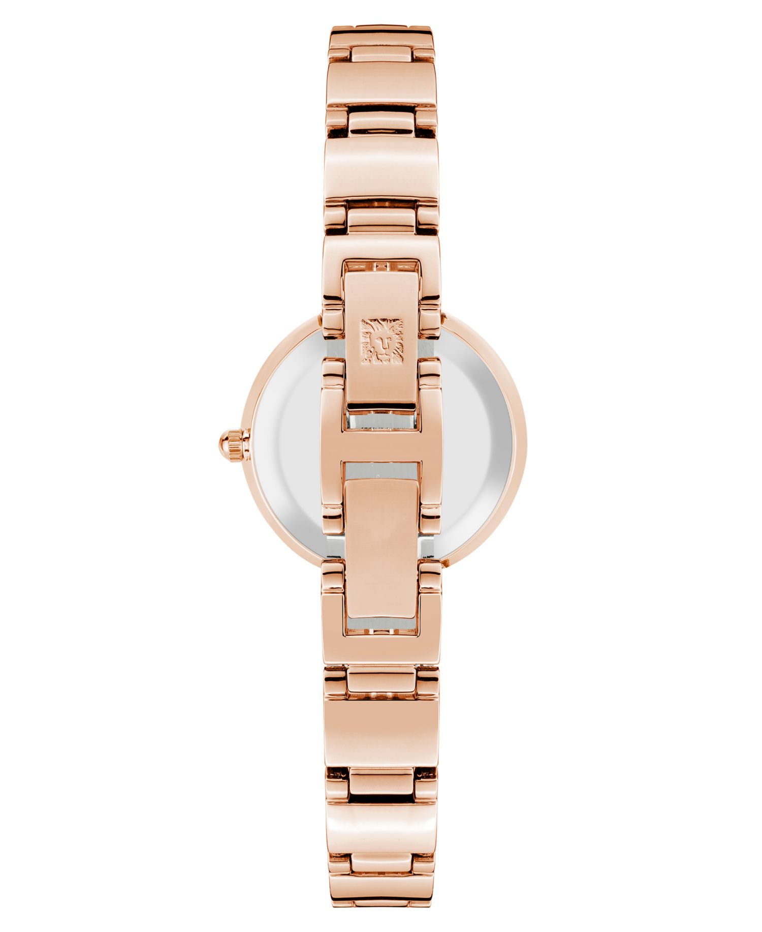 Women's Quartz Classic Plum and Rose Gold-Tone Diamond Accented Bracelet Watch, 28mm