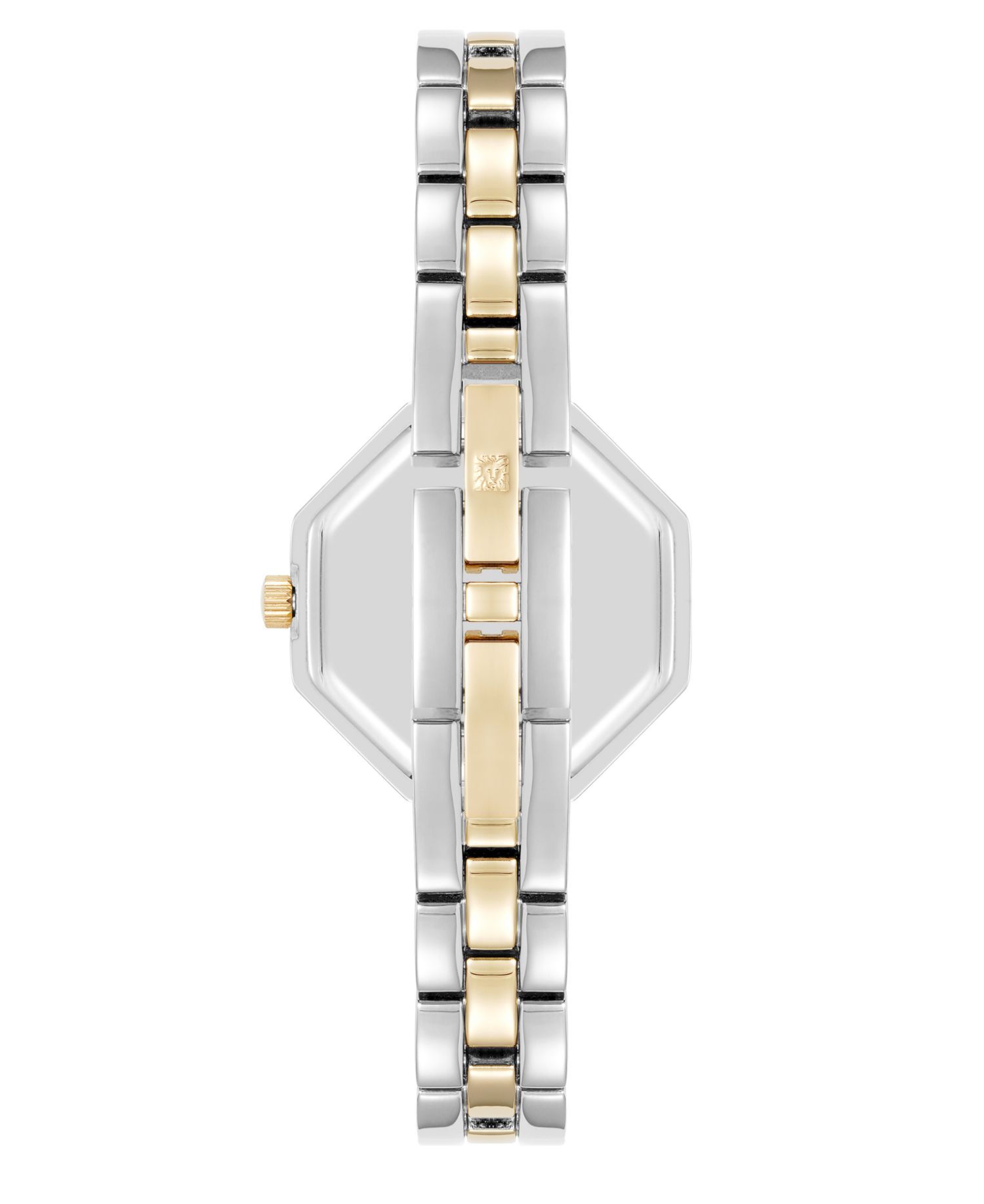 Women's Quartz Unique Octagonal Two-Tone Metal Alloy Watch, 26mm