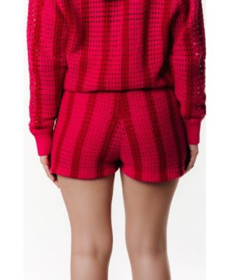 Women's Nolita Crochet Stripe Short