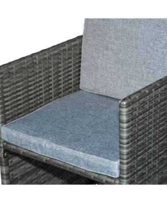 9pc Outdoor Wicker Dining Furniture Set, Table, 4 Seats, Mixed