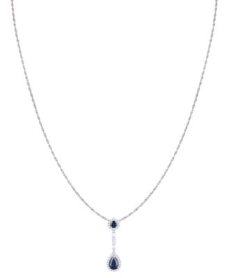 Ruby (1-1/6 ct. t.w.) and Diamond (1/4 ct. t.w.) 18" Lariat Necklace in 14k Gold