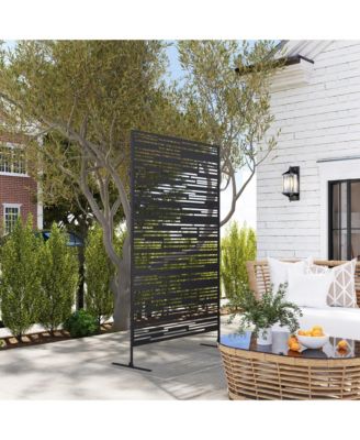78" H x 48" W Metal Outdoor Privacy Screen,