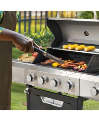 Propane 4-Burner Gas Grill with Side Burner