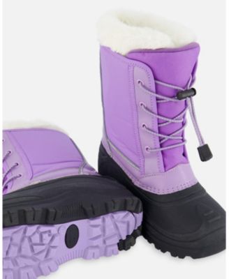 Girl Winter Boots Lavender with Removable Liner - Toddler|Child