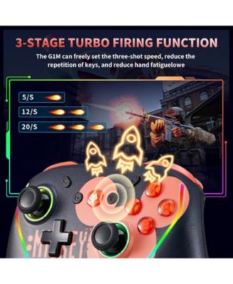 Wireless Switch 2 Controller for Nintendo Switch/Lite/OLED, with Programmable Back Buttons, 6-Axis Gyro, Turbo Function & Wake