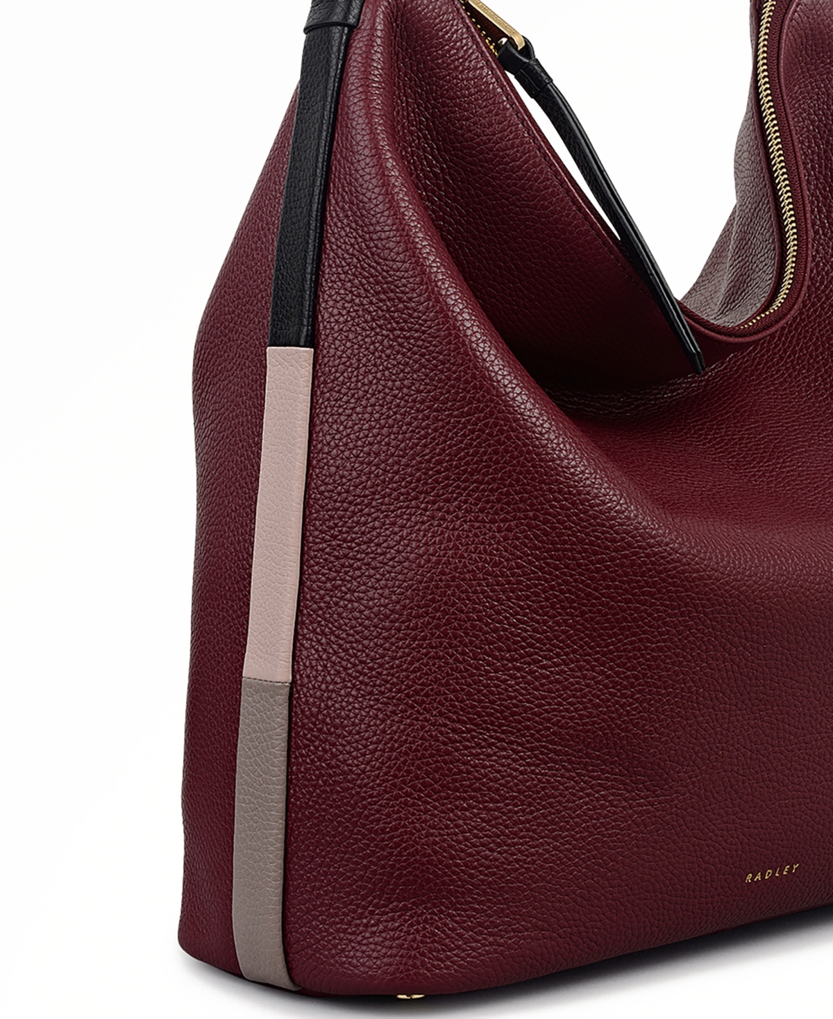 Radley London Waterloo Way Small Zip Top Shoulder Bag In Burgundy
