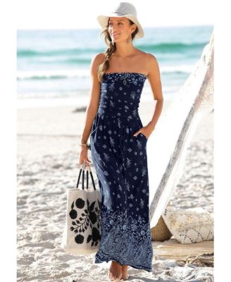 Women's Bandeau Maxi Dress