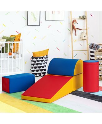 Toddler 5-Piece Climb and Crawl Activity Play Set Safe Foam Blocks Soft Climber