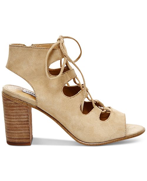 Steve Madden Women's Nilunda Lace-Up Sandals - Pumps - Shoes - Macy's