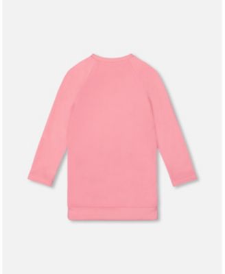 Girl Super Soft Tunic Tee with Embroidered Pockets Light Pink - Toddler|Child