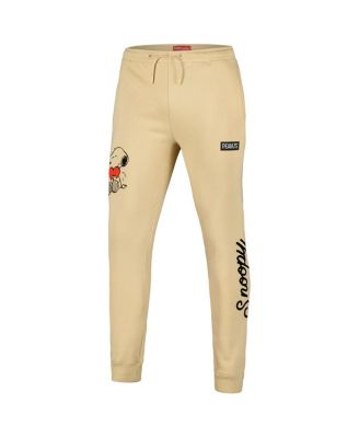 Men's Khaki Peanuts Snoopy Heart Joggers Pants
