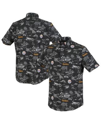 Reyn Spooner - Men's Black Pittsburgh Steelers Kekai Performance Button-Down Shirt