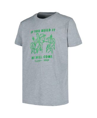 Big Boys and Girls Heather Gray Field of Dreams Build It T-Shirt