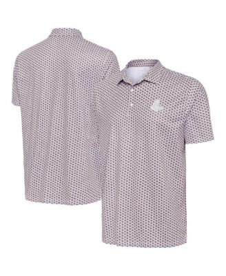 Antigua - Men's White Boston Red Sox Star Polo Shirt