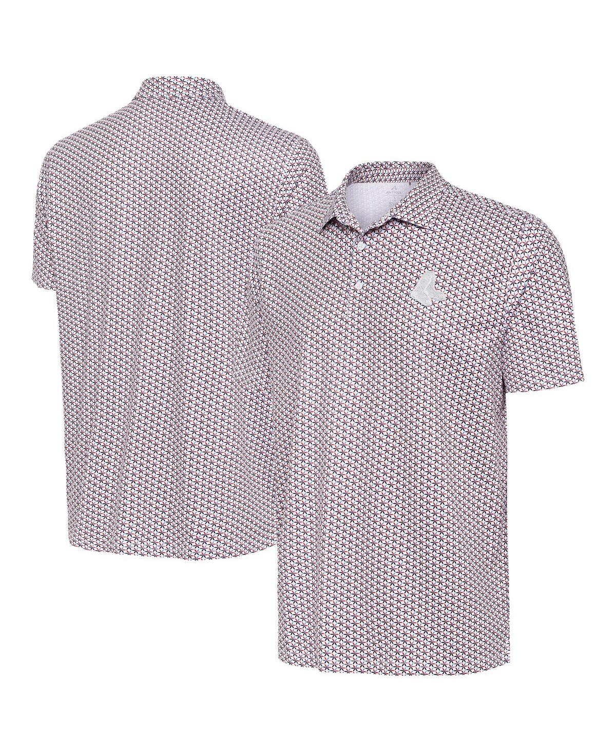 Men's White Boston Red Sox Star Polo Shirt - White