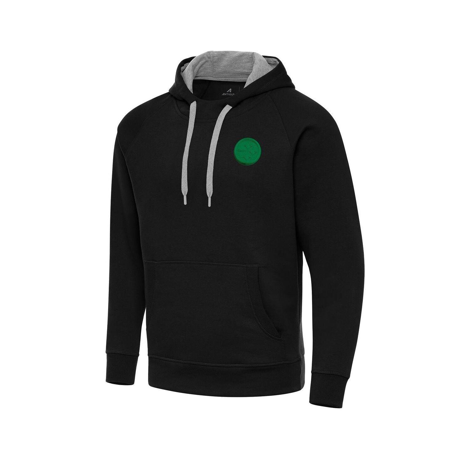 Men's Black Pittsburgh Steelers St. Patrick's Day Victory Pullover Hoodie