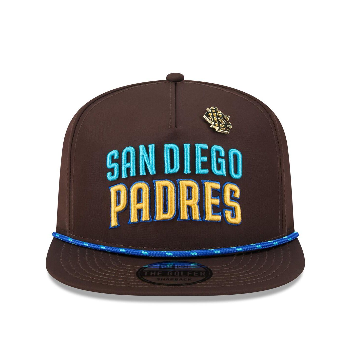 Мужская кепка New Era Brown San Diego Padres 2025 Big League Chew Golfer Snapback Hat — фото 3