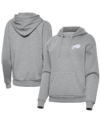 Antigua - Women's Heather Gray Buffalo Bills Victory Pullover Hoodie