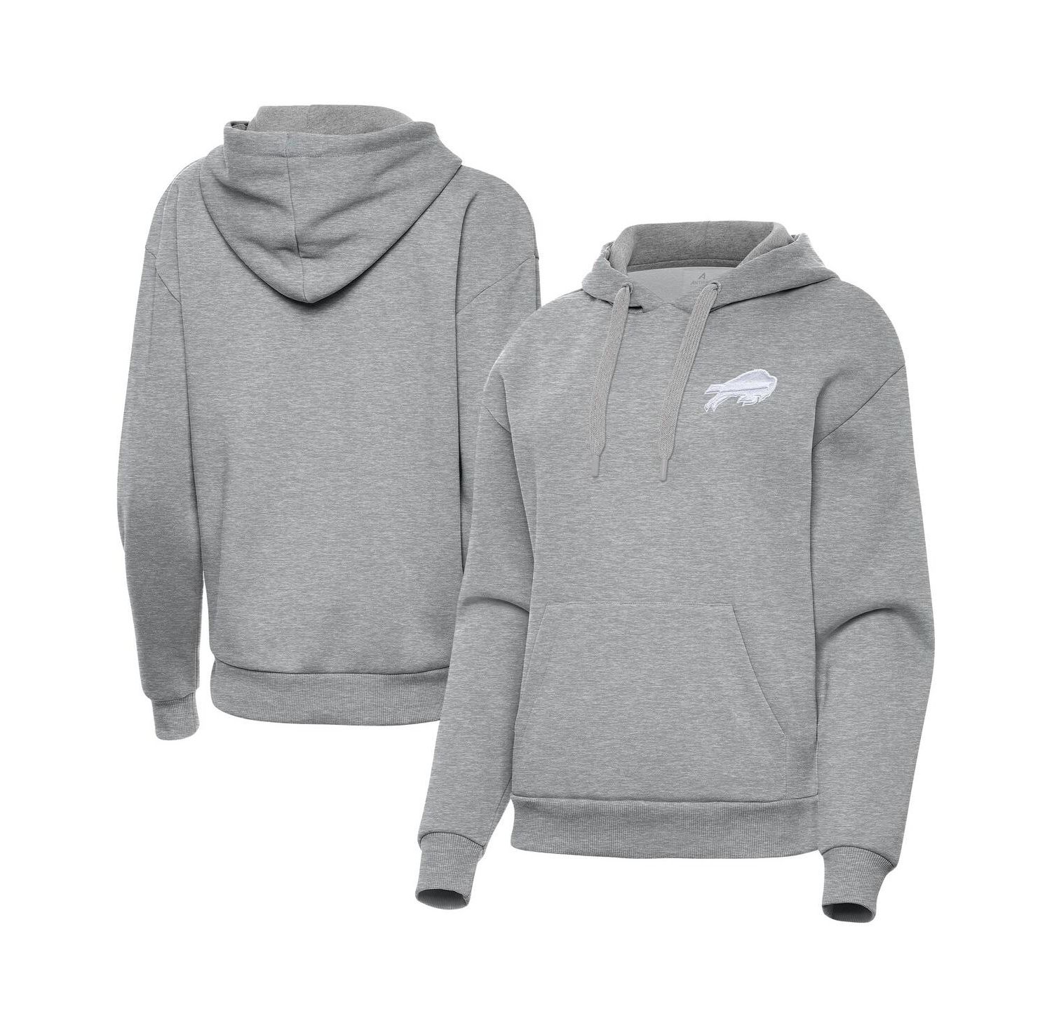 Women's Heather Gray Buffalo Bills Victory Pullover Hoodie
