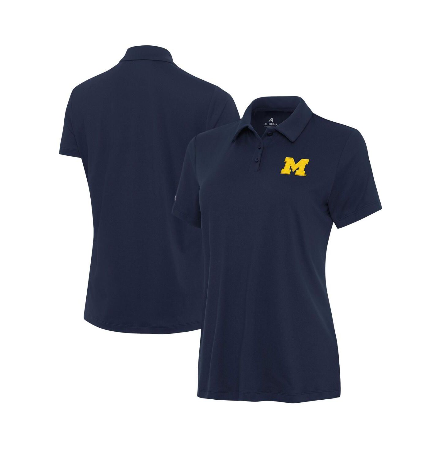 Женское поло Antigua Navy Michigan Wolverines Reprocess Polo — фото 1