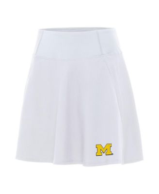 Women's White Michigan Wolverines Chip Skort