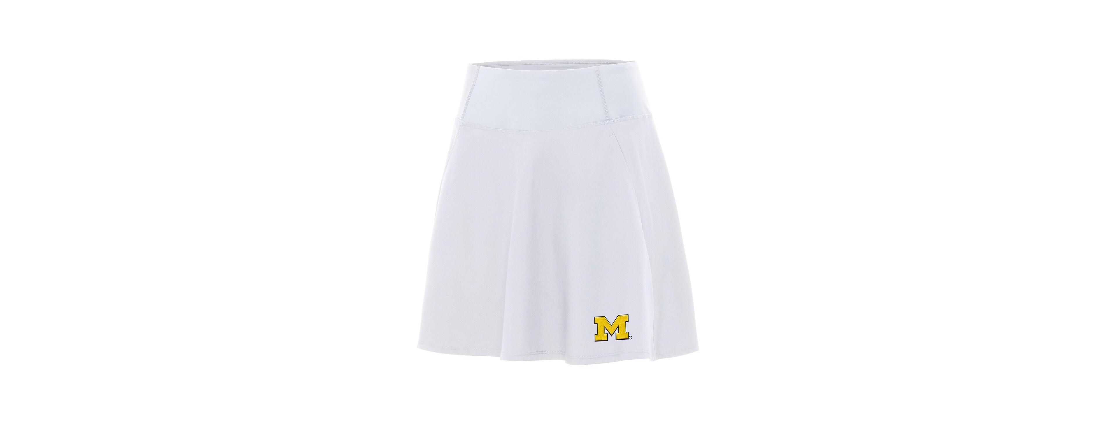 Antigua Women's White Michigan Wolverines Chip Skort