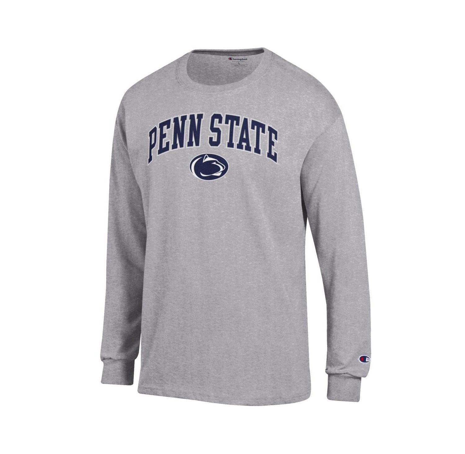 Men's Navy Penn State Nittany Lions Arch Over Logo Long Sleeve T-Shirt