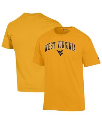 Champion - Men's Gold West Virginia Mountaineers Arch Over Logo T-Shirt