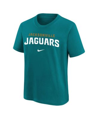 Big Boys and Girls Teal Jacksonville Jaguars Team Wordmark T-Shirt