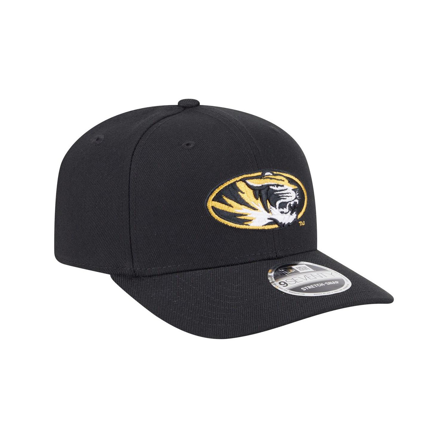 Men's Black Missouri Tigers Team Collective 9SEVENTY Stretch-Snap Adjustable Hat