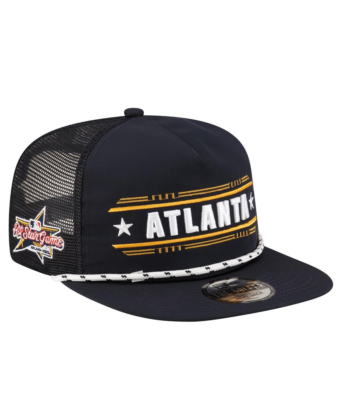Men's Navy Atlanta Braves 2025 Mlb All-Star Game Rope Golfer Snapback Hat - Navy
