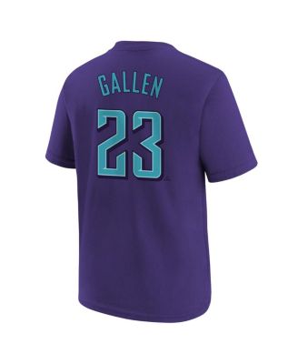 Big Boys and Girls Zac Gallen Purple Arizona Diamondbacks Fuse City Connect Name Number T-Shirt