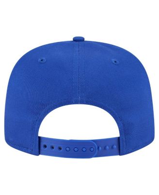 Men's Royal Philadelphia 76ers Team Text Golfer Snapback Hat