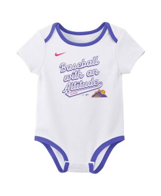 Newborn 2-Piece White Colorado Rockies 2025 City Connect Bodysuit Set