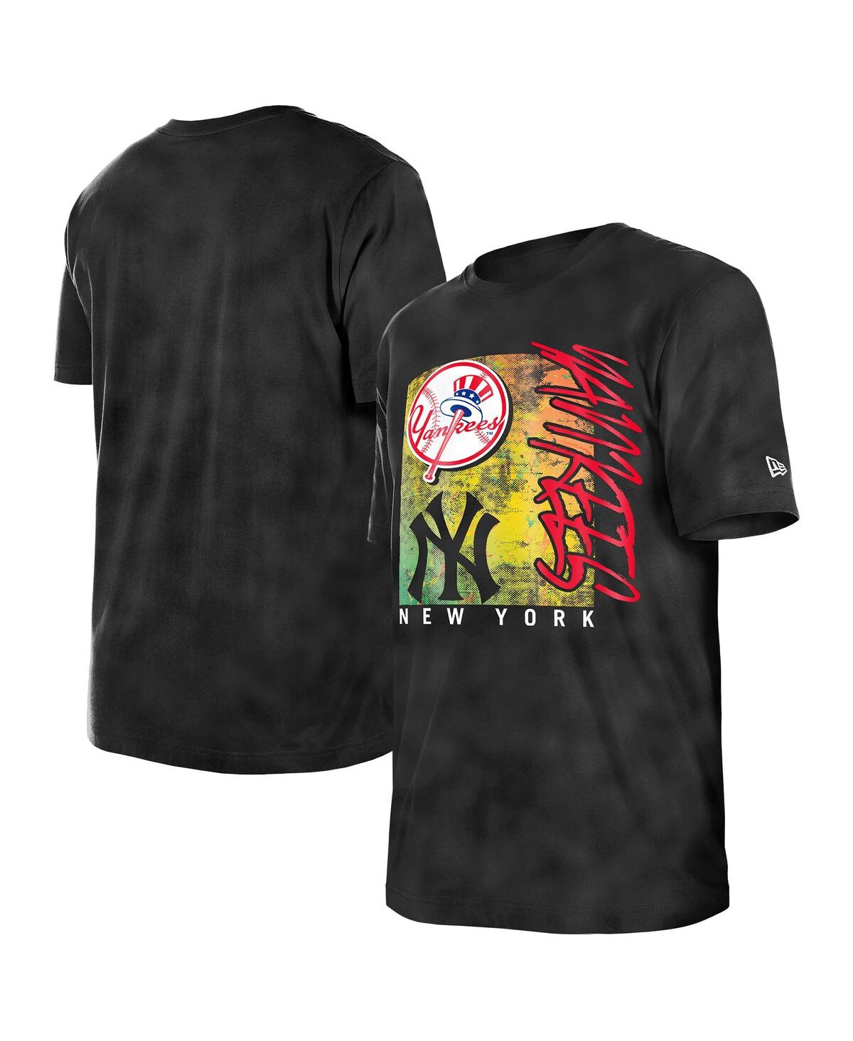 Women's Black New York Yankees Sport Classics Enzyme Wash Oversized T-Shirt - Black