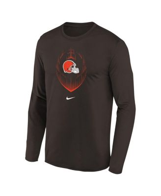 Preschool Brown Cleveland Browns Legend Icon Long Sleeve T-Shirt