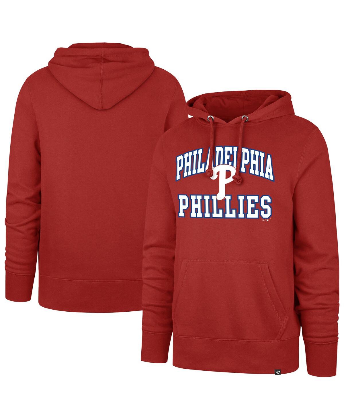 Men'sÂ Red Philadelphia Phillies Big Tall Velocity Fleece Pullover Hoodie - Red