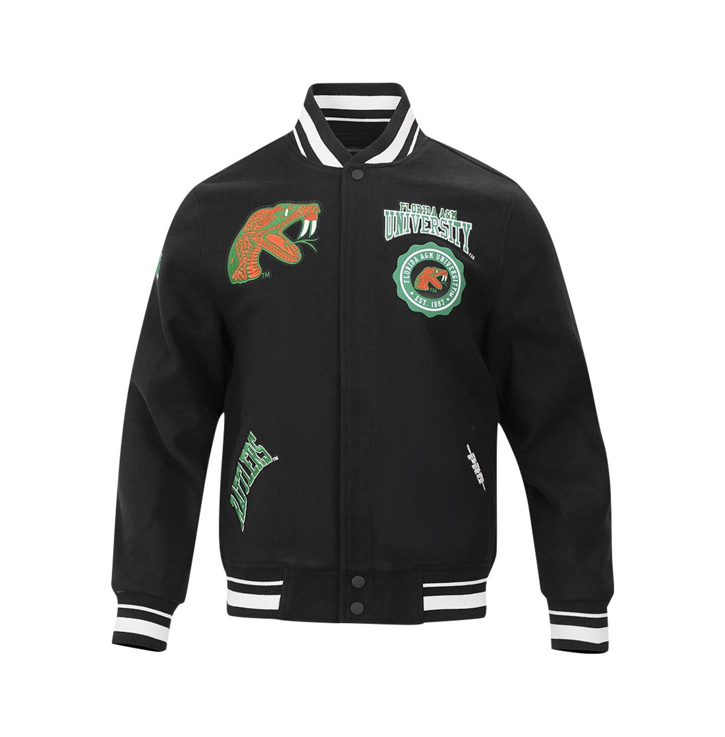 Мужская куртка Pro Standard Black Florida A & M Rattlers Crest Wool Full-Zip — фото 3