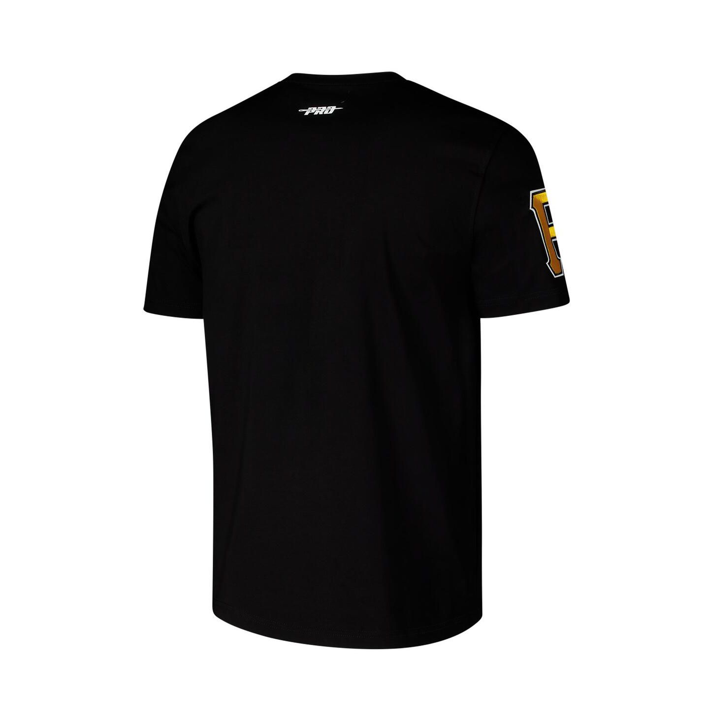 Мужская футболка Pro Standard Black Pittsburgh Pirates Turn It Up Dropped Shoulder — фото 2