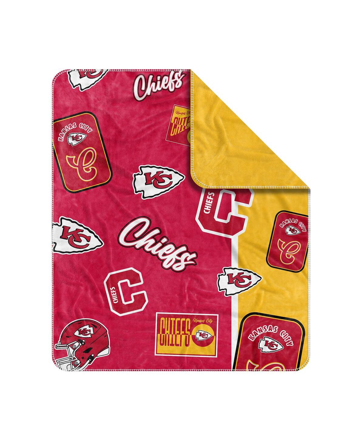 Logo Brands Kansas City Chiefs 50" X 60" Dream Weave Throw Blanket In Red
