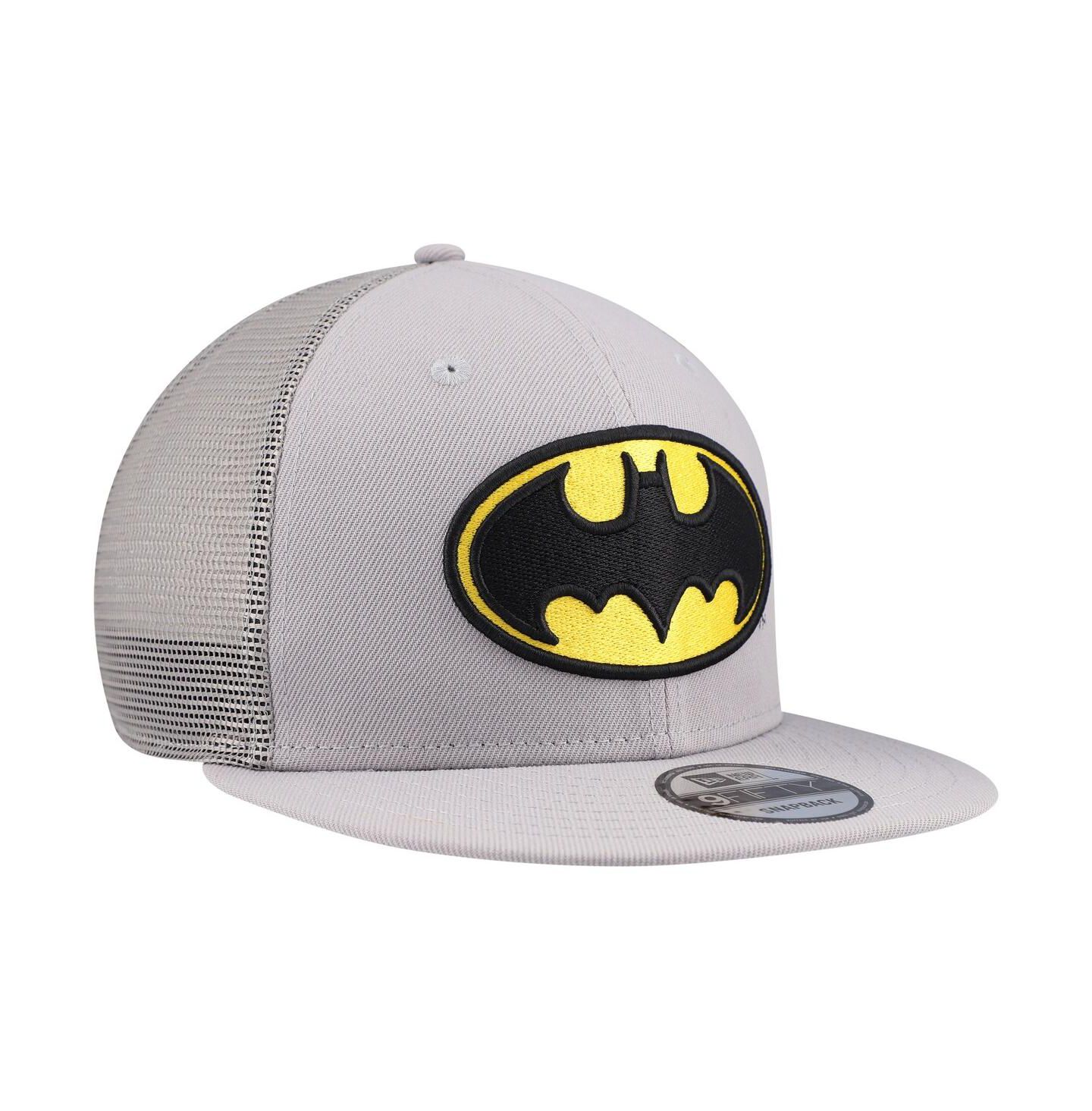 Мужская кепка New Era Gray Batman 9FIFTY Snapback Trucker Hat — фото 3