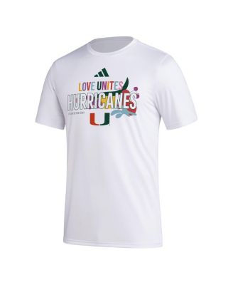 x Rich Mnisi Pride Collection&nbsp;Men's White Miami Hurricanes Pregame AEROREADY T-Shirt