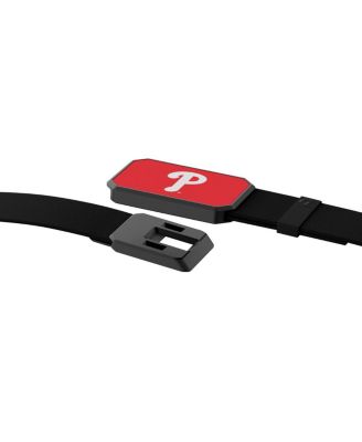 Black Philadelphia Phillies Belt with Team Color Buckle