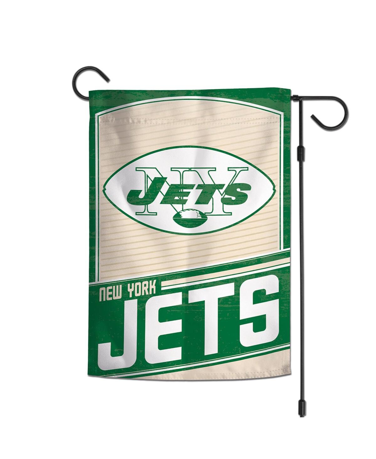 Wincraft New York Jets 2-sided 12'' X 18'' Team Garden Flag In Transparent