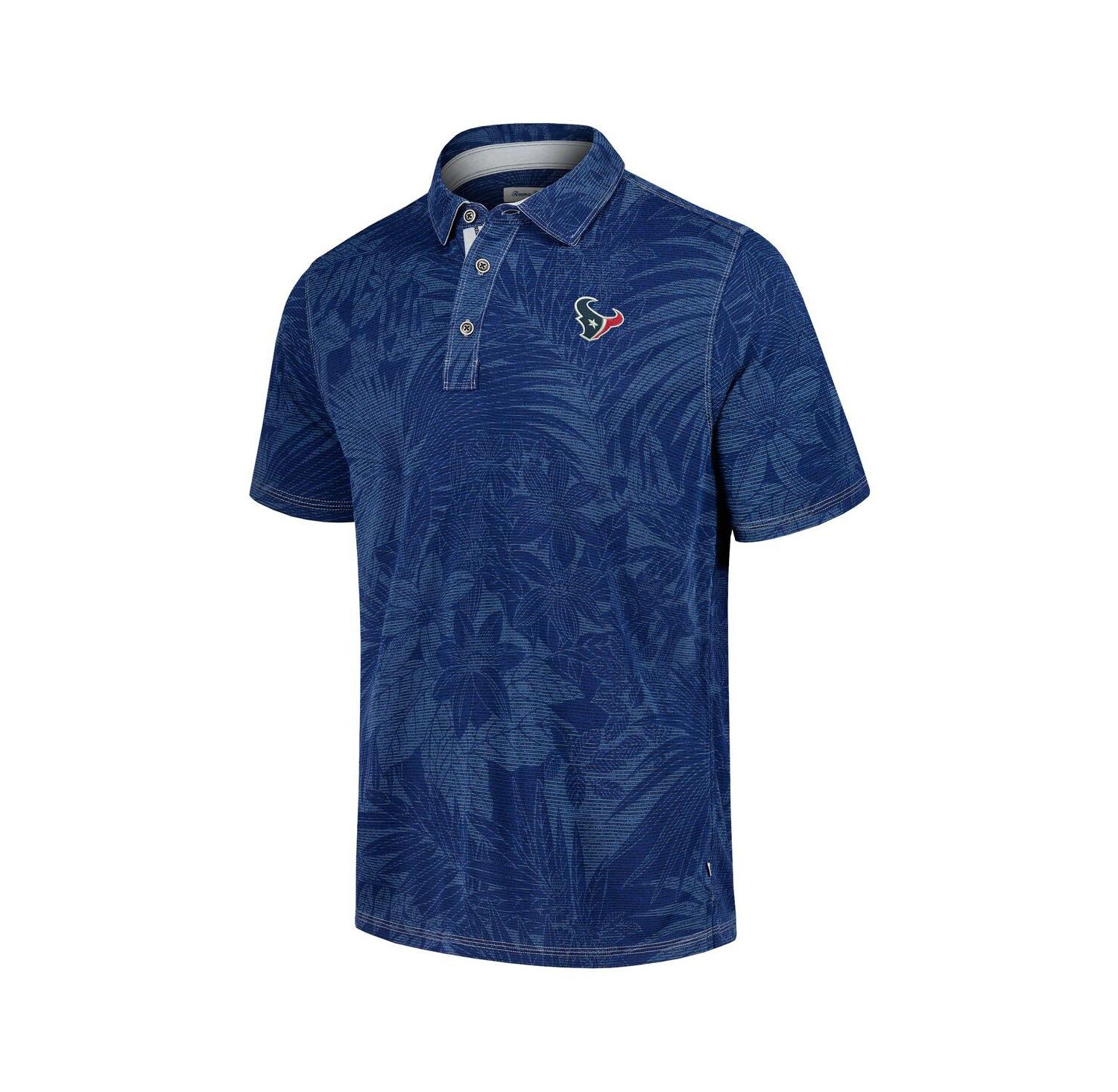 Men's Navy Houston Texans Sport Santiago Paradise Polo Shirt