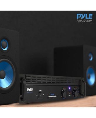 Bluetooth Pro Audio Power Amplifier - 2-Channel Rack Mount Bridgeable Sound Amplifier (1000 Watt