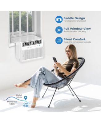 10000 BTU U Shaped Window Air Conditioner Ultra Quiet Cooling for up to 450 Sq Ft Energy Efficient Easy Install Air Conditioner