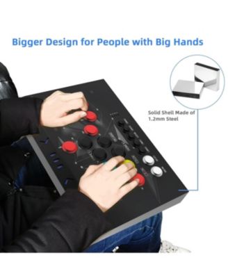 Arcade Fight Stick, Arcade Fighting Joystick, Street Fighter Controller with Turbo for PS3, Nintendo Switch, PC Windows (7/8/10/11), Android TV Box, Raspberry Pi, NEOGEO Mini