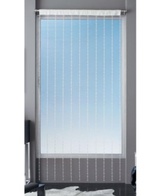 Luxurious Jaeger Rod Pocket Acrylic Beaded Single Window Curtain Panel - 40 in. W x 84 in. L