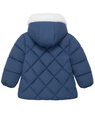 Baby Girls Soft Lining Hooded Puffer Jacket
